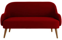 Habitat Momo Fabric 2 Seater Sofa - Red